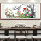 Partial Cross Stitch Flower Compete 14CT Printed Needlework Handmade Wall Art