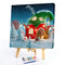 Hand Painted on Canvas DIY Christmas Cottage Oil Paint By Numbers Drawing Kit