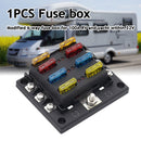 12-32V 6 Way Car Boat Fuse Box with LED Indicator Holder for ATP/ATC/ATO Blade