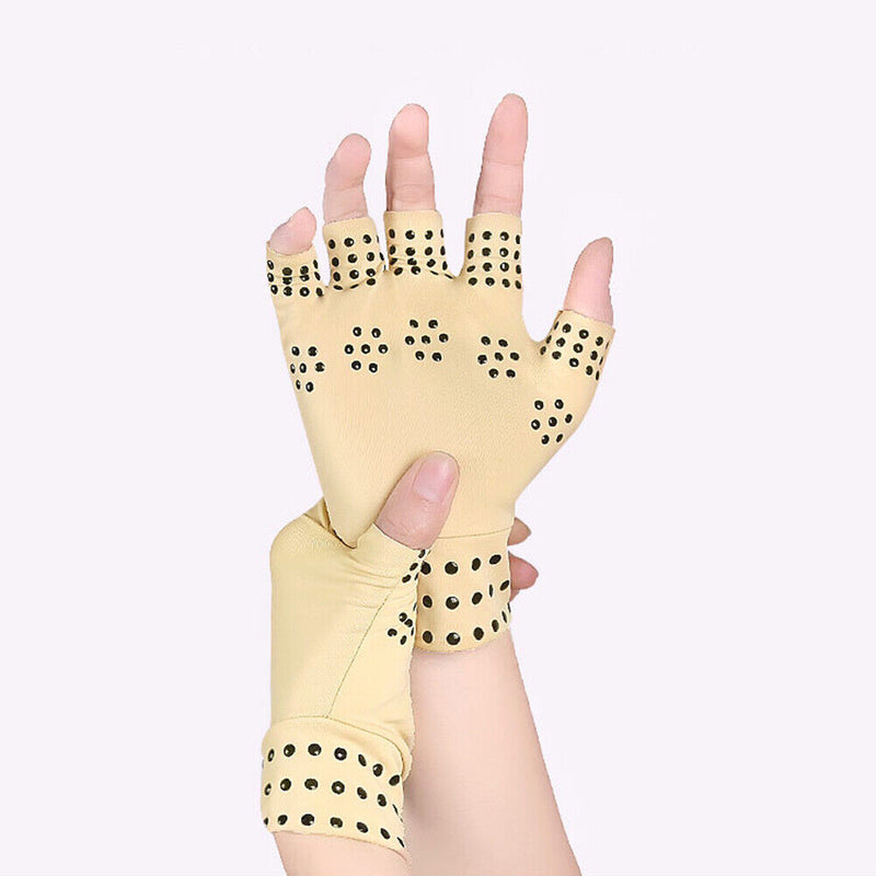 Compression Arthritis Gloves Fingerless Ache Pain Joint Relief Wrist Braces
