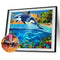 5D DIY Diamond Painting Dolphin Cross Stitch Embroidery Rhinestones Mosaic