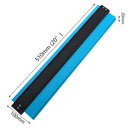 Plastic Contour Gauge Duplicator Profile Copy Gauge Wood Marking (Blue) Newly