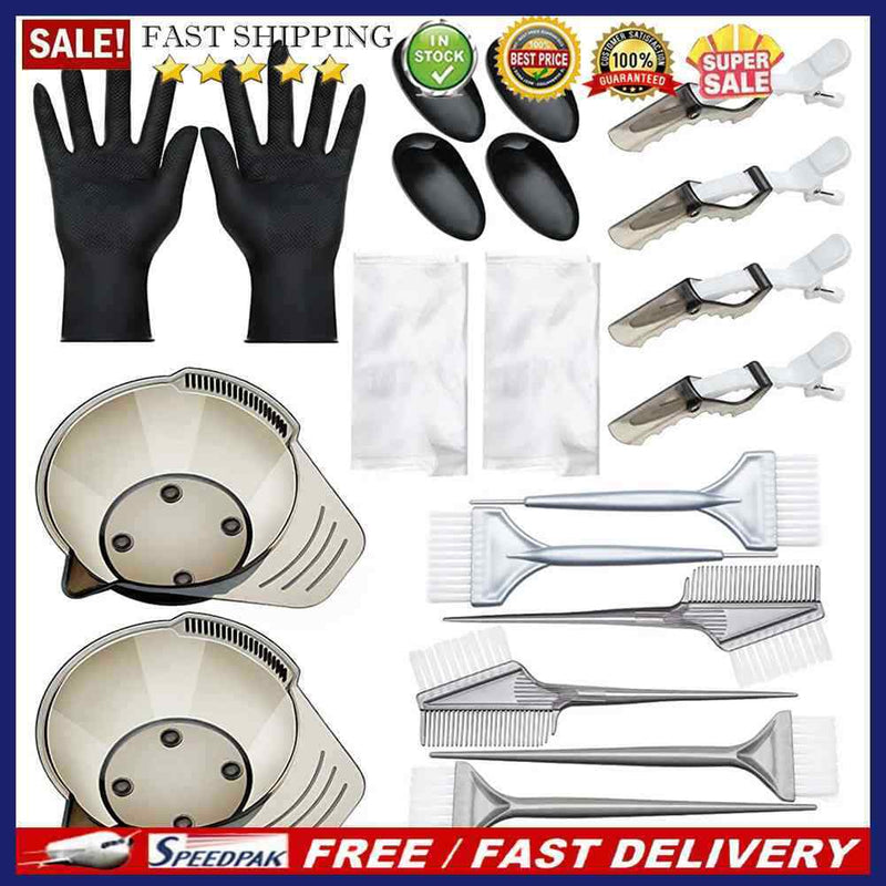 20pcs Disposable Hair Dye Set Mix Hair Tint Applicator Hairdressing Accessori