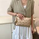 Fashion Solid Womens Clutch Bag Rivet Leather Female PU Clutch Evening Handbag