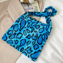 Female Animal Pattern Shoulder Bag Colorful Fluffly Top-handle Shopping Handbags