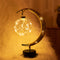 Moon Sepak Takraw Lamp Handmade Hemp Rope Wrought Iron Night Light for Bedroom