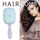 Wide Teeth Air Cushion Combs Scalp Massage Brush Hollow Grid Comb (Green) Newly