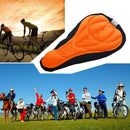 Bike Silicone Saddle Seat Cover Silica Gel Cushion Soft Pad Orange