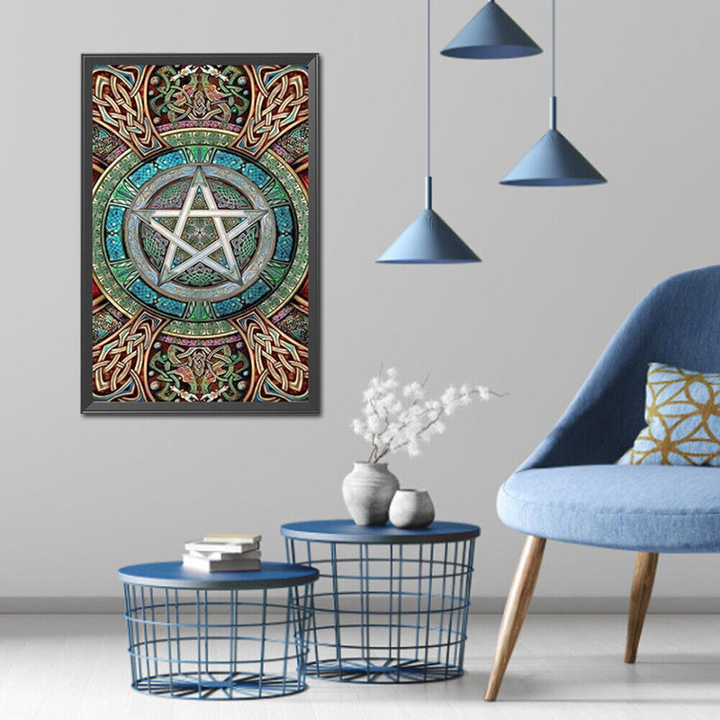 5D Full Square Drill Drawing Picture Totem Diamond Painting Living Room Ornam