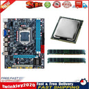 H55 Motherboard+Intel Core i5-760 CPU+2xDDR3 4G Memory for LGA1156 Boards Newly