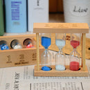 Shower Timer Wooden Sandglass Ornament Brush Teeth Clock Hourglass Timer