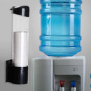 5pcs Disposable Cup Rack Dust-proof Cups Dispenser Plastic(Black)