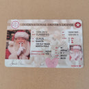 Licence Santa's Sleigh Lost Driving License Christmas Decorations Santa License
