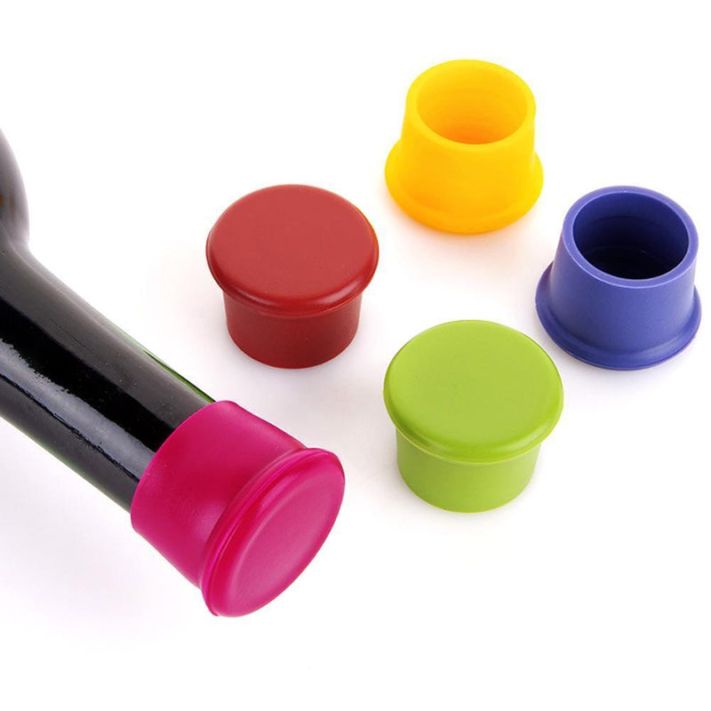 Silicone Wine Stoppers Leak Free Wine Bottle Sealers for Beer Bottle Cap