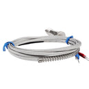 M12 K Thermocouple Thread Temperature Sensor Compression Spring Shielded Wire
