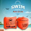 1 Pair Child Inflatable Arm Pool Float Swimming Arm Ring Safety Training Circle