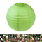 4 inch Round Chinese Paper Lantern DIY Paper Ball Lamp Party Decor (Green)