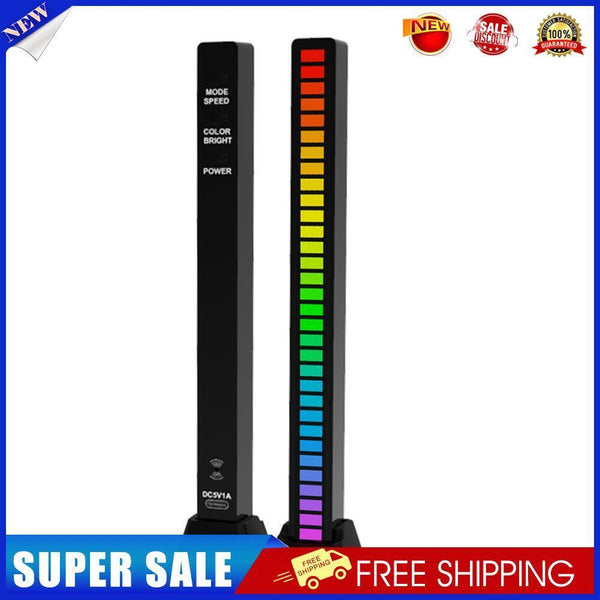 Rechargeable APP Sound Control Light RGB 32LED Pickup Lamp Bar(Black