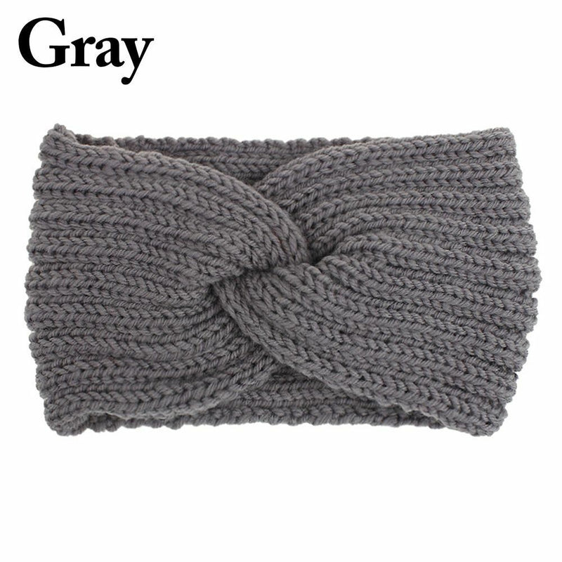 Wrap Hair Accessories Cross Knot Hairband Ear Warmer Headband Knitted Headband