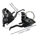 Black Durable 3 Speed Speed Set Bike Accessories Brake Shifter Sets V-Brake