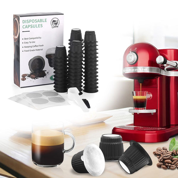 with Foils Lid Coffee Capsule Filter Disposable Capsules For Nespresso Capsule