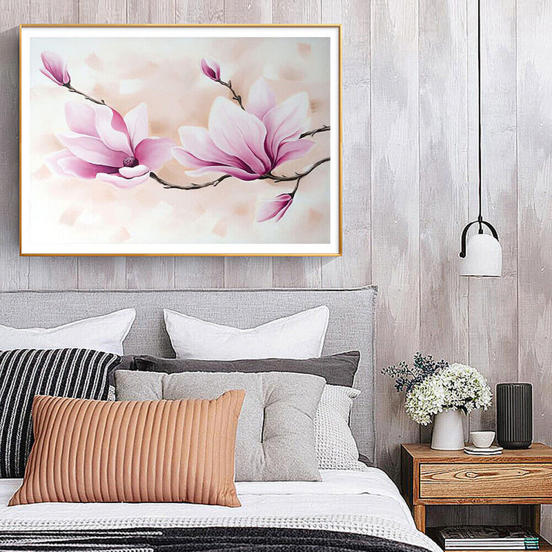 Orchid Flower Oil Paint By Numbers Kits Canvas DIY Picture Hand Painted Wall Art