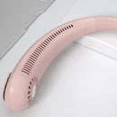 Mini Neck Fan Bladeless USB Rechargeable Neck Air Cooler (Pink 3000mAh)