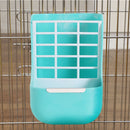 Two-In-One Plastic Rabbit Food Bowl Hay Grass Rack Small Animals Feeding Ra