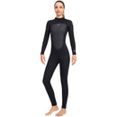 3mm Neoprene Wetsuits Women Back Zipper Full Diving Suits (Black M) Newly