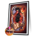 5D DIY Full Round Drill Diamond Painting Kit Halloween Pumpkin Drawing Orname