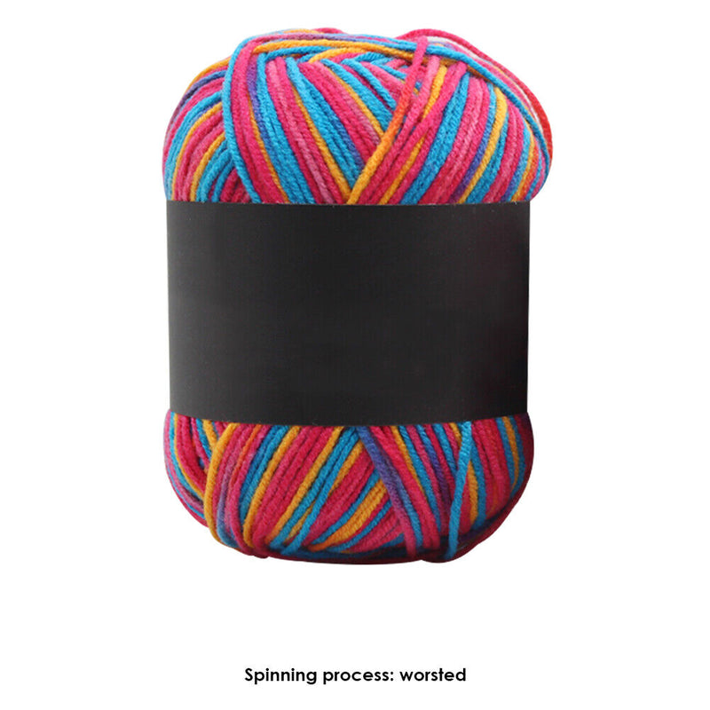 Gradient Color Milk Cotton Yarn Scarf Sweater Crochet Knitting Yarn (P) Newly