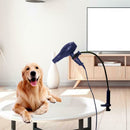 Adjustable Clamp Hair Dryer Bracket Hands-Free Rotatable Pet Grooming Shelf