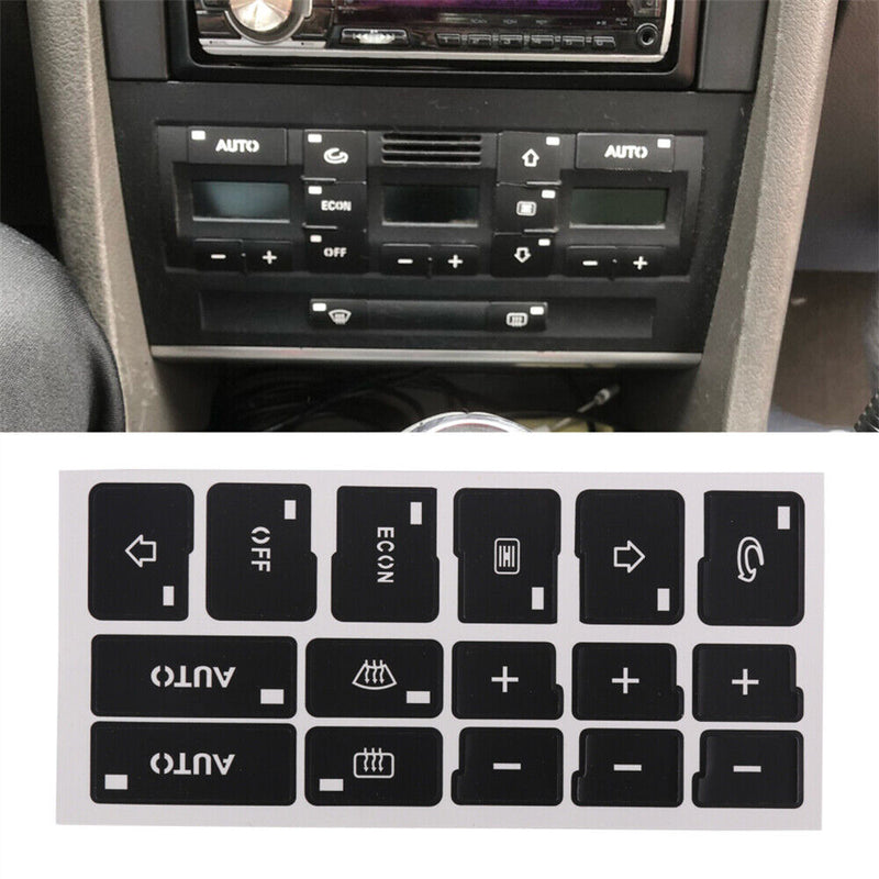 AC Climate Control Button Repair Decals Stickers For AUDI A4 B6 B7 2000-2004