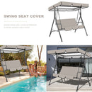 2pcs Patio Swing Seat Cover + Top Cover Waterproof Camp Hammock Chair Canopy Cover
