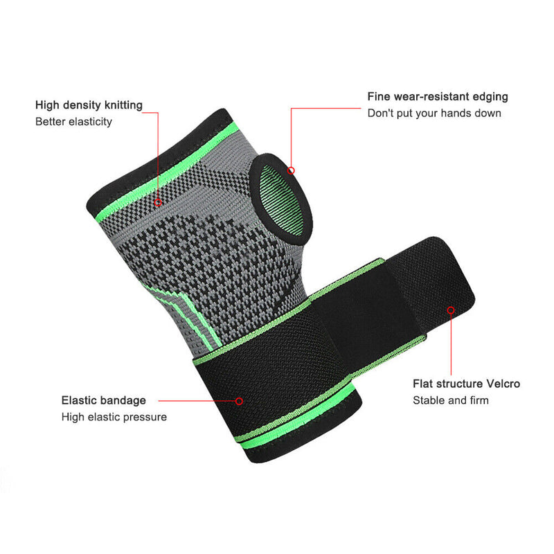 Protective Sport Wrist Support Weightlifting Basketball Brace Hand Wrap (L)