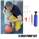 10pcs 6"" Bicycle Tire Type Ball Pump Air Inflator w/Gas Needle Nozzle Tube