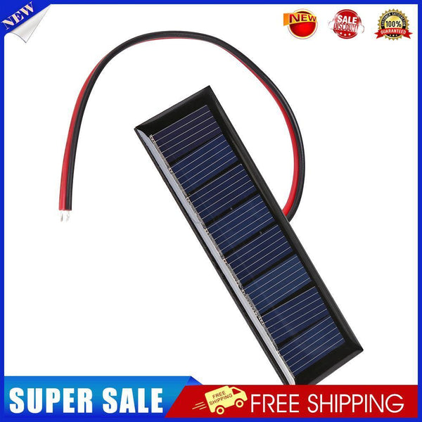 4V 0.2W 2-Wire Epoxy Solar Panel 8 Solar Cells for DIY Solar Projects (1pc)