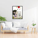 2 Strands DIY 30x36cm Embroidery Kits Cross Stitch Stamped Art Craft Home Decor