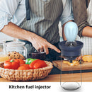 Silicone Oil Bottle BBQ Grill Brush Liquid Oil Pastry Baking Tools (Blue)