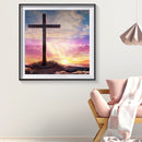 Diamond Painting 5D Full Round Drill Mosaic DIY Color Cross Wall Decoration Kit