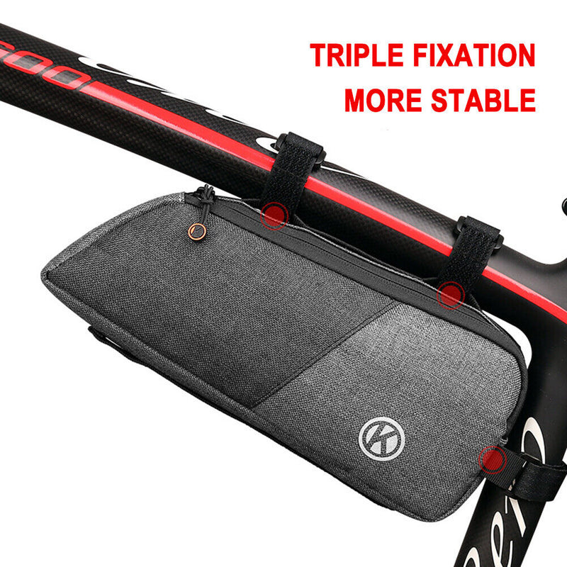 Bicycle Frame Front Top Tube Bag Large Capacity Waterproof MTB Road Bike Po