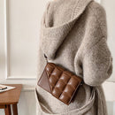 Fashion PU Leather Flap Clutch Women Quilted Mobile Phone Casual Shoulder Bags