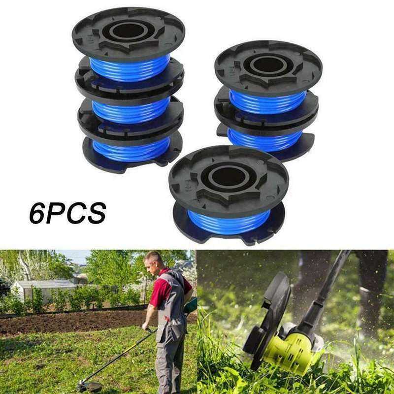 6-Pack Replacement For Ryobi 18V 24V 40V String Trimmer Spool Line Eater O4M2