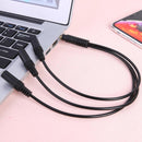 3.5mm 4-Pole Plug to 3 Way Stereo Audio Headphone Splitter Adapter Cable Newly