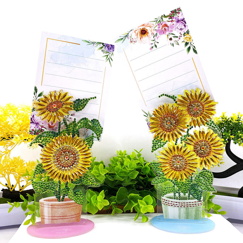 2pcs Diamond Painting Note Holder Valentine Gift Card Table Stand (BQJ04) Newly