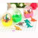 7Pcs/1Egg Mini Students Kids Office Stationery Rubber Pencil Dinosaurs  Eraser