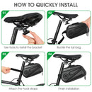 Seat Pannier Case Bike Cushion Tail Bag Bicycle Hard Saddlebag Rear Pouch Bag