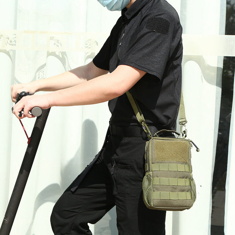 Bicycle Front Tube Bag Handlebar Phone Pouch for M365 PRO ES2 (Army Green) Newly