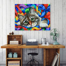 5D DIY Diamond Painting Kits Cat Full Round Drill Wall Mosaic Rhinestone Pi