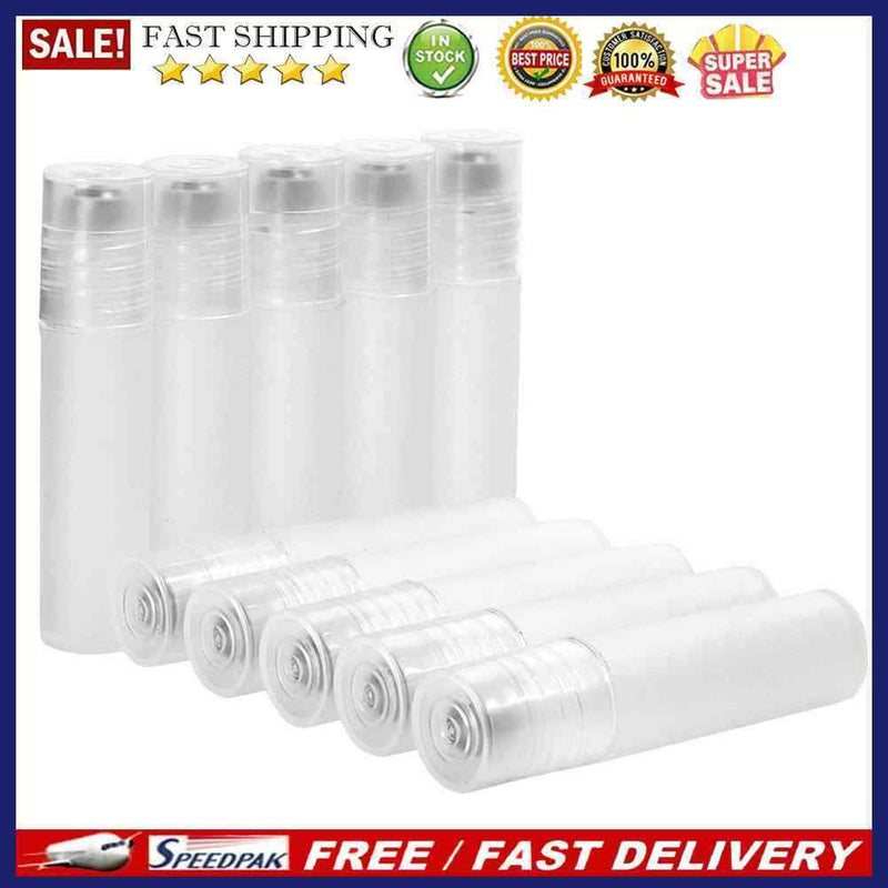 10pcs 5ml Empty Plastic Roll On Bottles Roller Ball Essential Oil Perfume